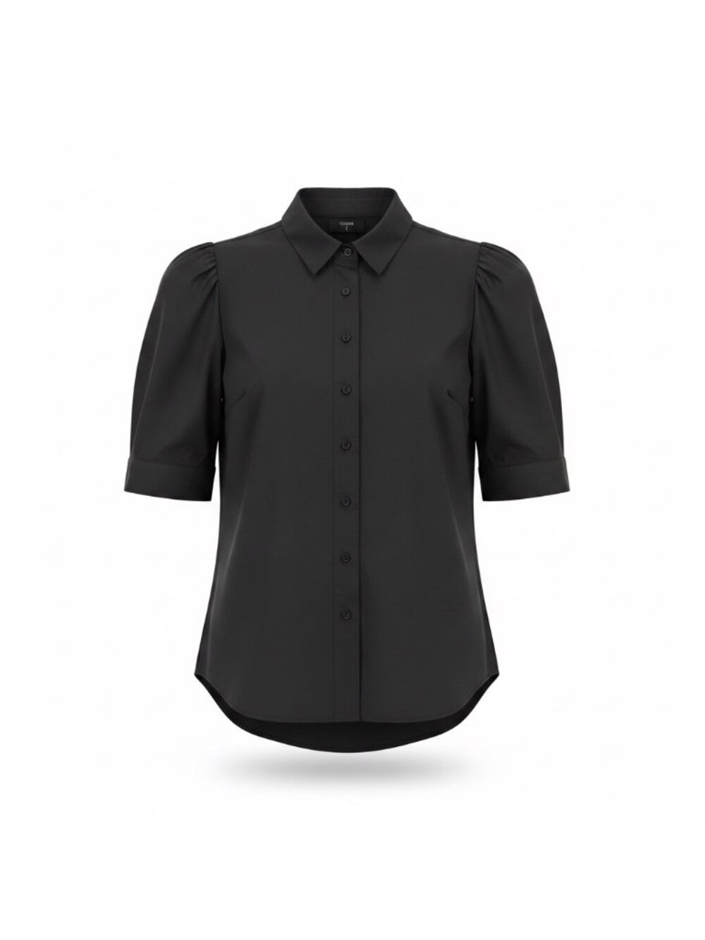 Tahari Womens Black Button-Up Shirt Stylish Size M